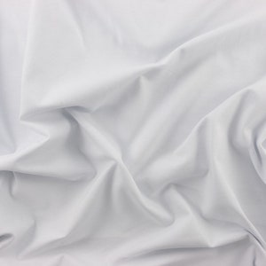 White Cotton Knit Fabric By the Yard 89490 74 Inches Wide