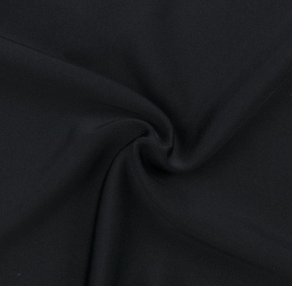 Black SPF 50 Nylon Spandex Matte Tricot Fabric 82 Nylon/18 - Etsy