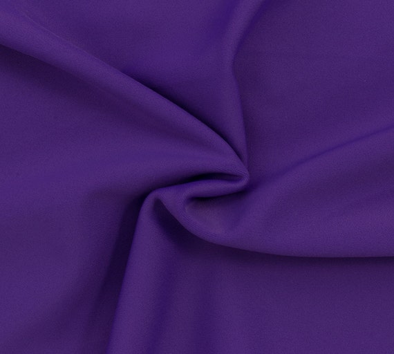 Purple SPF 50 Solid Nylon Spandex Swimsuit/athletic Fabric Etsy