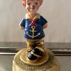 Ron Lee 24k Gold plated clown figuring-Sailor Boy