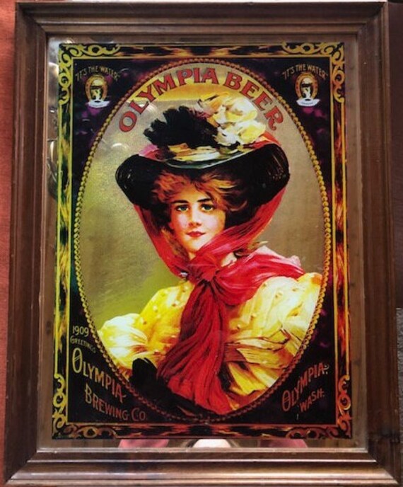 Olympia Beer Sign-framed Bar Art - Etsy