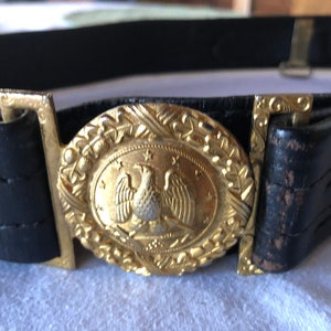 Vintage Naval Officers Sword Belt- Hillborn Hamburger size 34