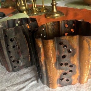 Set of two Copper votives