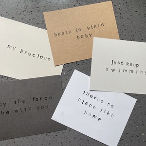 Movie Quotes Greeting Card Pack