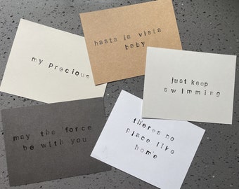 Movie Quotes Greeting Card Pack