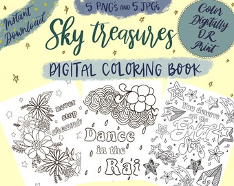 Download Printable Coloring Book Etsy