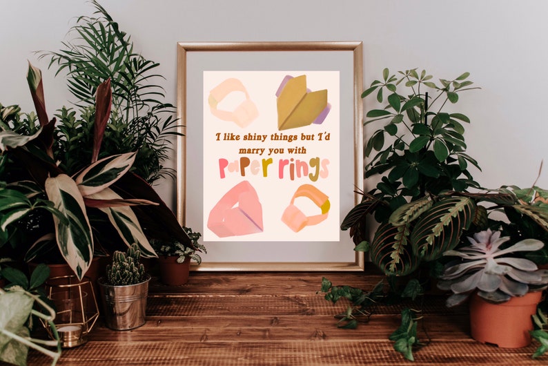 Taylor Swift Paper Rings Taylor Swift Quote Art Print Etsy