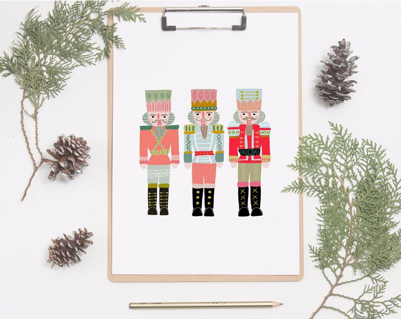 Vintage Pastel Nutcracker Print Nutcracker Gifts Etsy
