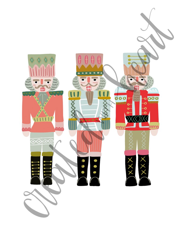 Vintage Pastel Nutcracker Print Nutcracker Gifts Etsy