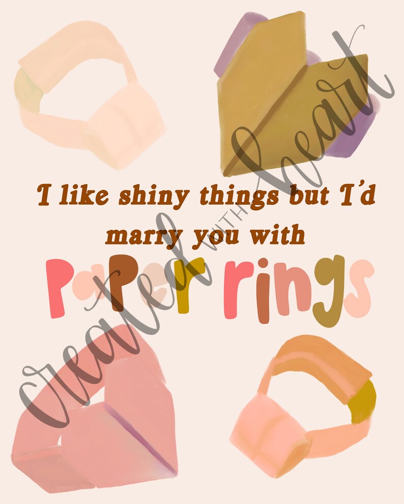 Taylor Swift Paper Rings Taylor Swift Quote Art Print Etsy