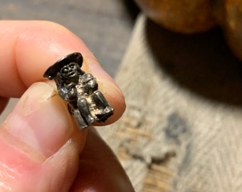 Antique sterling silver Toby jug charm jewellery