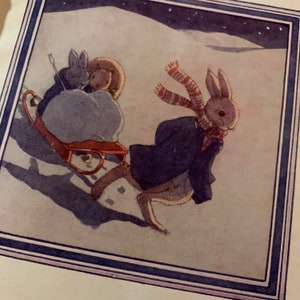 Little Grey Rabbits Christmas by Alison uttley antique image 4