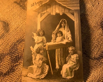 Antique Victorian Christmas card