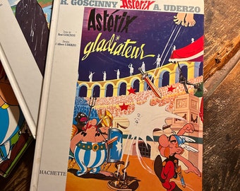 Französische Sprache Asterix antike Vintage Bücher selten und sammelbar