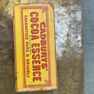 antique cadburys advertising box