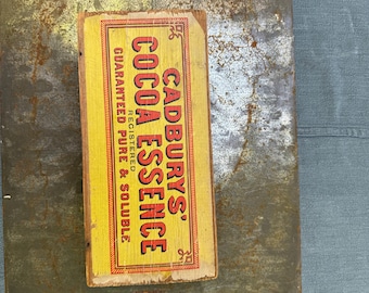 antique cadburys advertising box