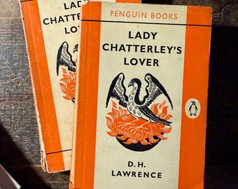 lady chatter lets lover d h Lawrence 2 vintage 1960 copies of the book