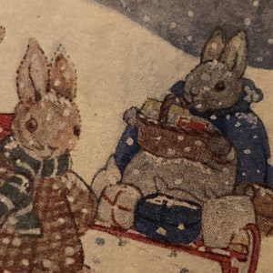 Little Grey Rabbits Christmas by Alison uttley antique image 2