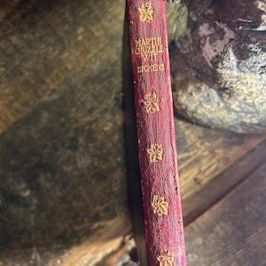 Martin Chuzzlewit Charles dickens antique book 1906 leather bound