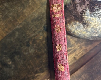 Martin Chuzzlewit Charles dickens antique book 1906 leather bound