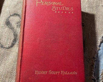 Personal Studies by Henry Scott Holland antique book