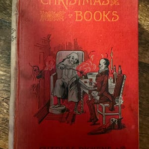 Christmas books by Charles dickens antique