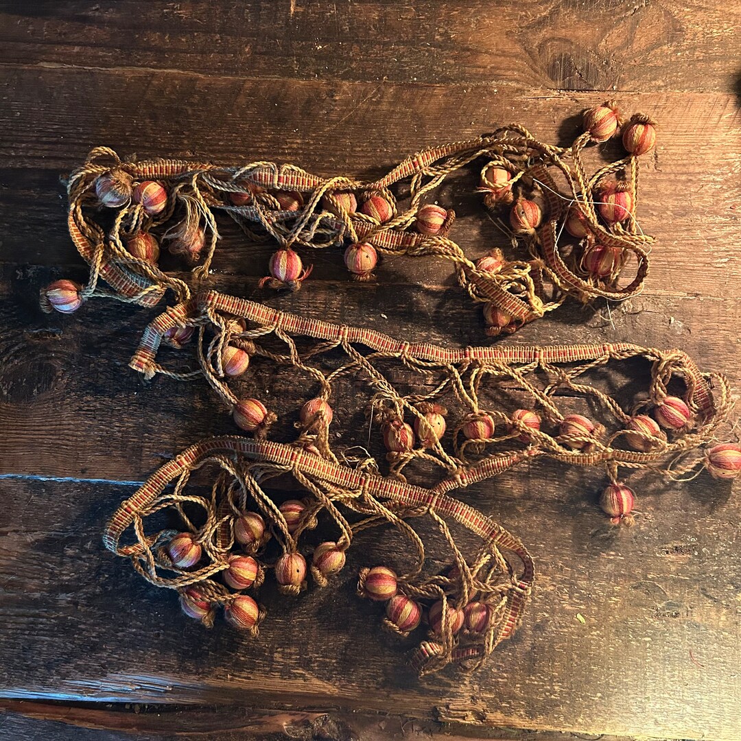 Antique French Brocante Bobble Trim Etsy