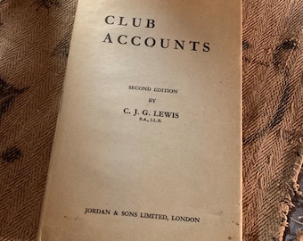 Cricket club secretary club accounts book