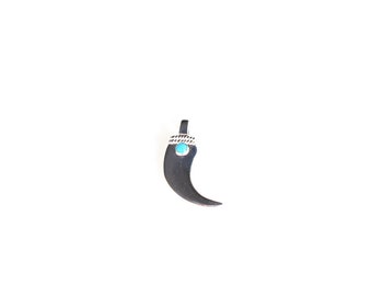 tooth pendant and turquoise