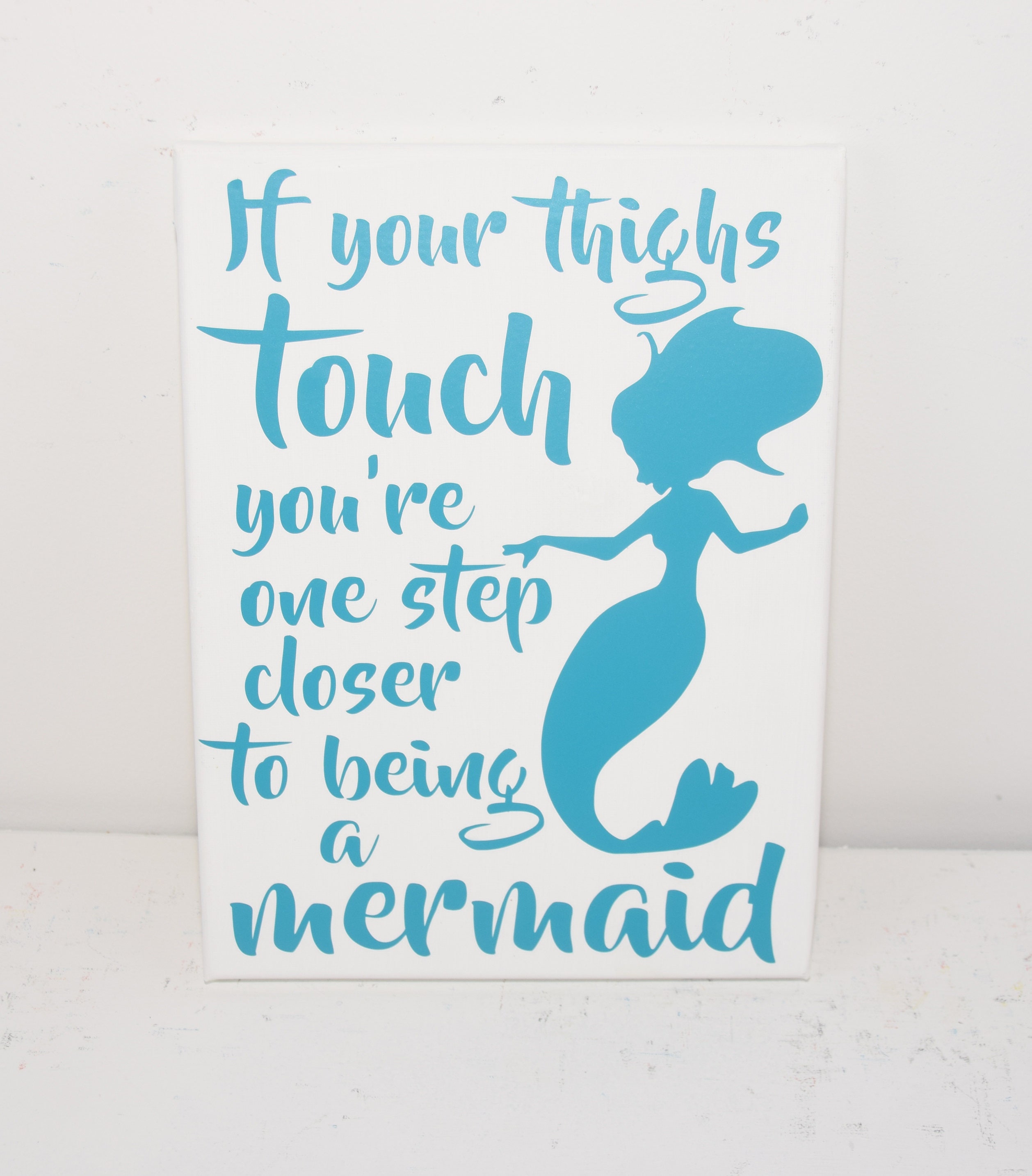 Mermaid sign mermaid decor mermaid wall art curvy girl | Etsy