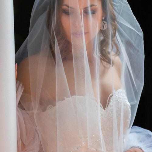 Cathedral wedding shops veil, crystal cathedral veil, chapel wedding veil, royal wedding veil, bridal veil, cathedral veil with blusher