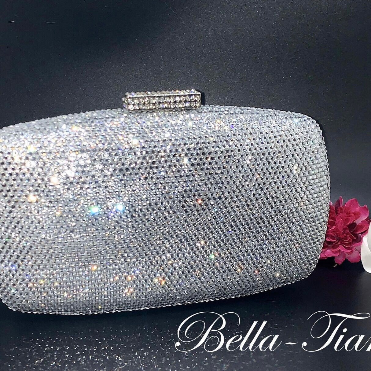 Lytosmoo Shiny Glitter Evening Clutch Purses for Women Evening Bag Envelope  Handbag for Formal Wedding Cocktail Prom: Handbags