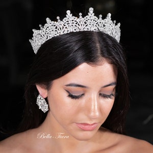 tiara, crystal wedding tiara, wedding tiara, bridal tiara, crystal wedding tiara, silver swarovski tiara