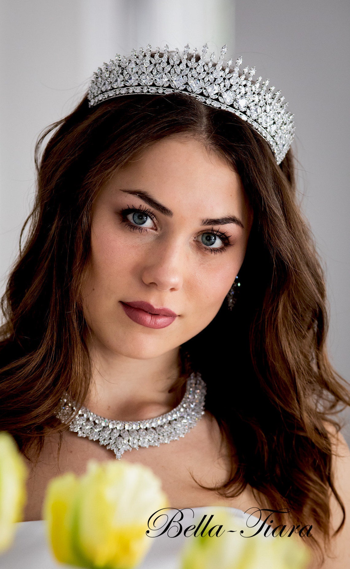 Wedding Tiara Bridal Tiara Crystal Wedding Tiara Crystal Etsy