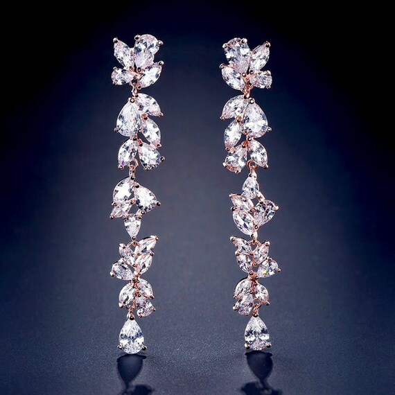 Crystal vine earrings online