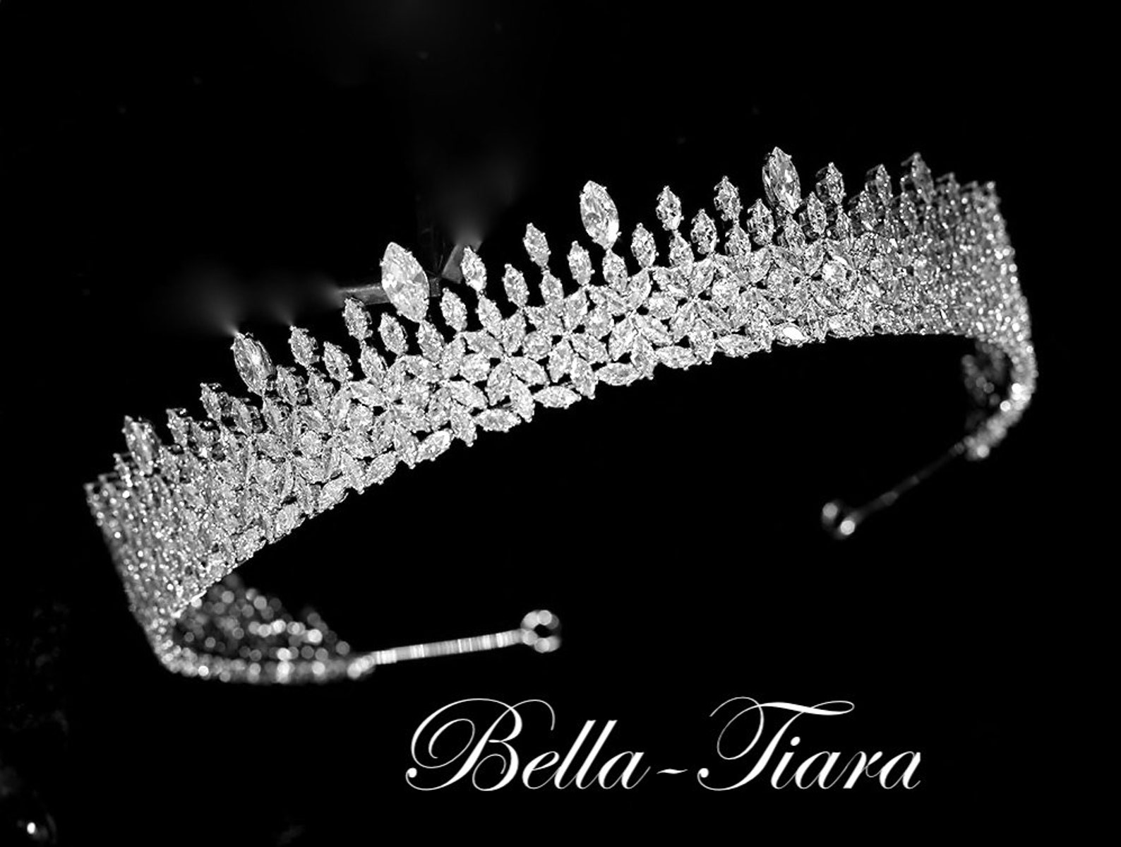 Wedding Tiara Bridal Tiara Crystal Wedding Tiara Crystal Etsy