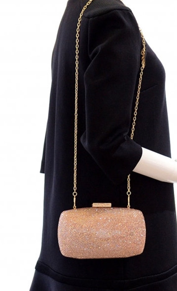 Elegant Glitter Evening Bag Women's Top Ring Handbag Clutch - Temu