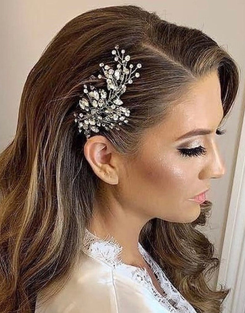 Crystal Hair Comb Bridal Hair Clip Wedding Hair Clip Etsy
