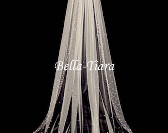 cathedral crystal veils, chapel crystal wedding veil, crystal bridal veil, crystal cathedral wedding veil, crystal cathedral veil