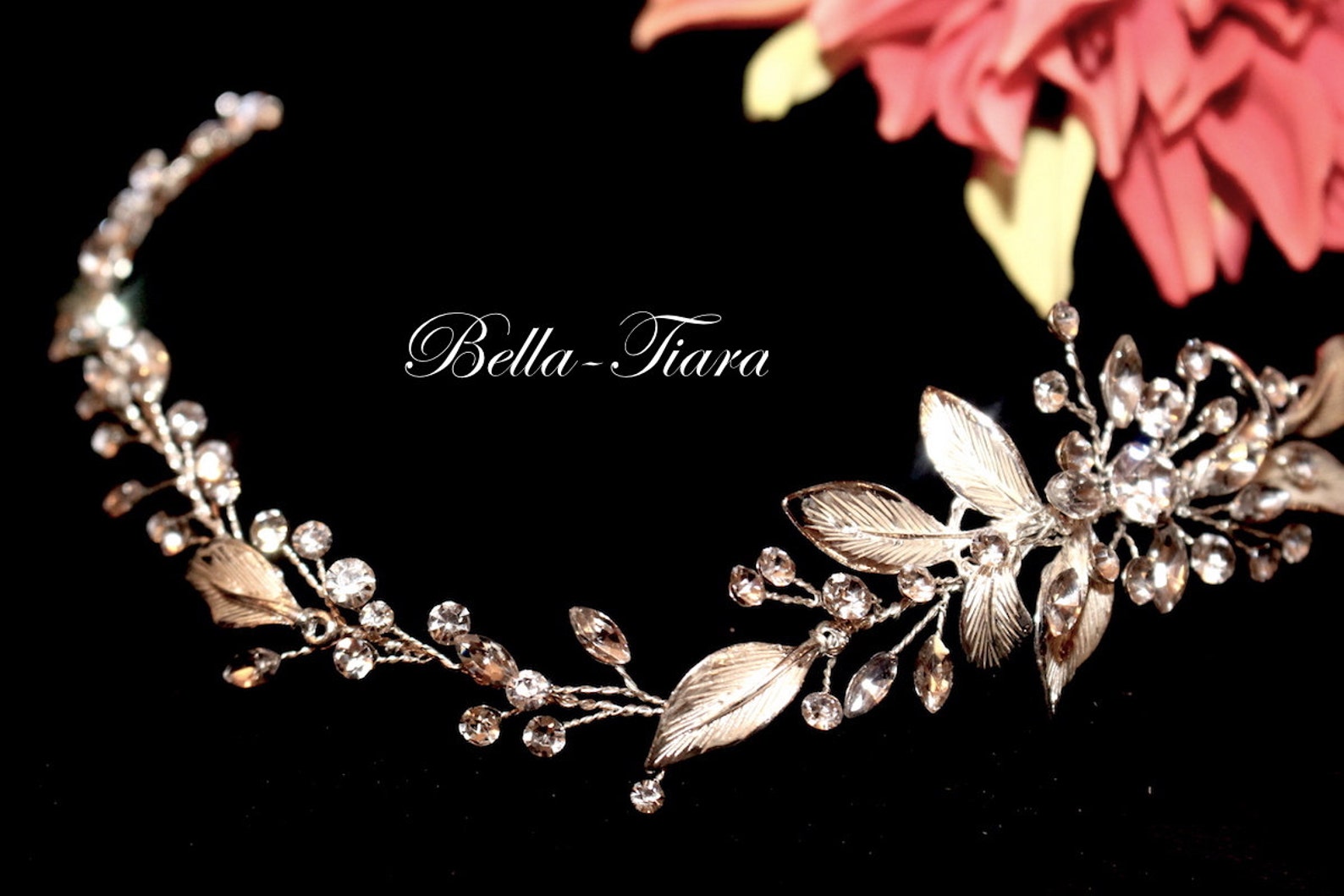 Bridal Crystal Hair Vine Bridal Light Ivory Hair Vine Etsy