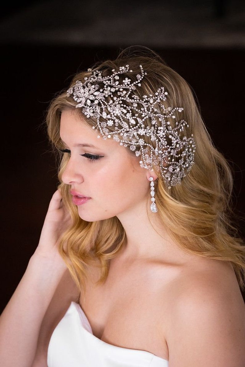 Crystal Hair Vine Wedding Hair Vine Crystal Wedding Etsy