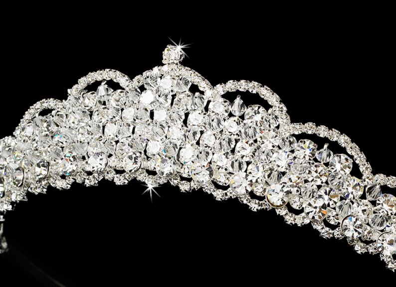 Swarovski Wedding Tiara Crystal Bridal Tiara Swarovski Etsy