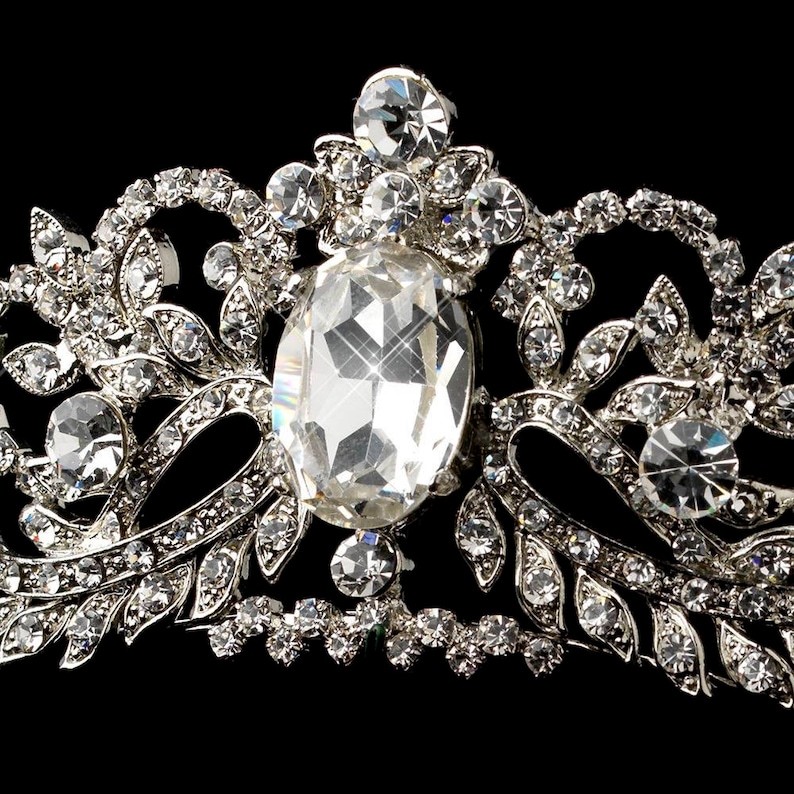 Royal Crystal Wedding Tiara Bridal Tiara Swarovski Crystal Etsy