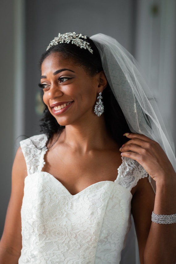 Earrings for wedding dress sale