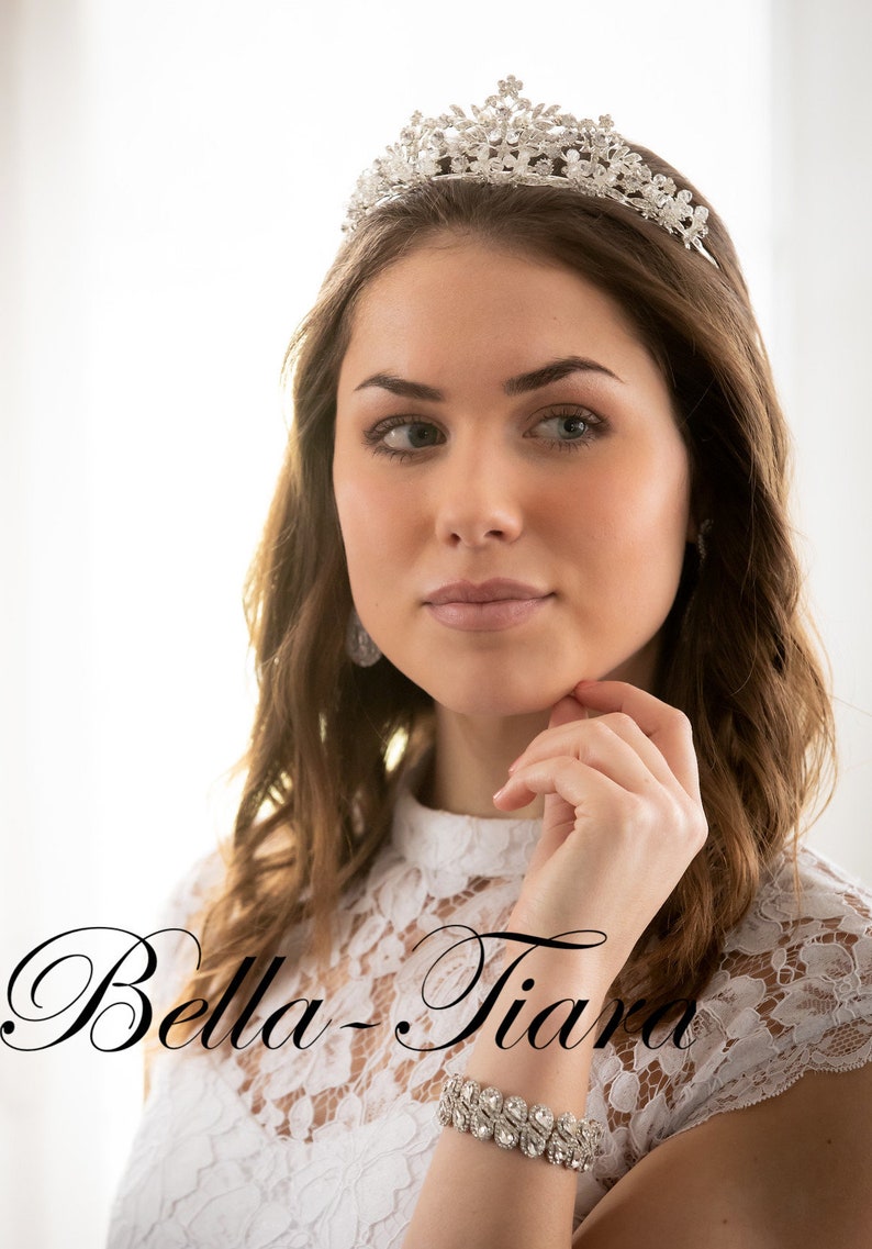 Crystal Wedding Tiara Bridal Crown Tiara Bridal Tiara Etsy
