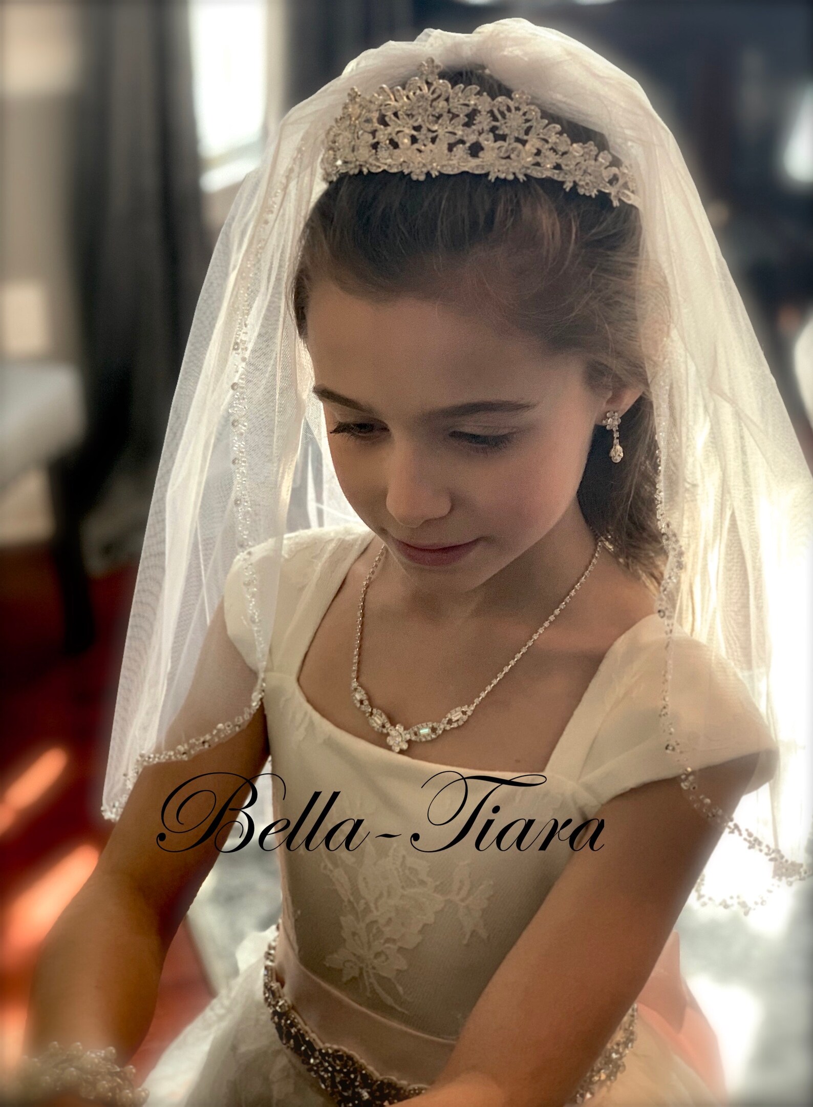 Communion Veil First Communion Veil Communion Veils Pearl Etsy