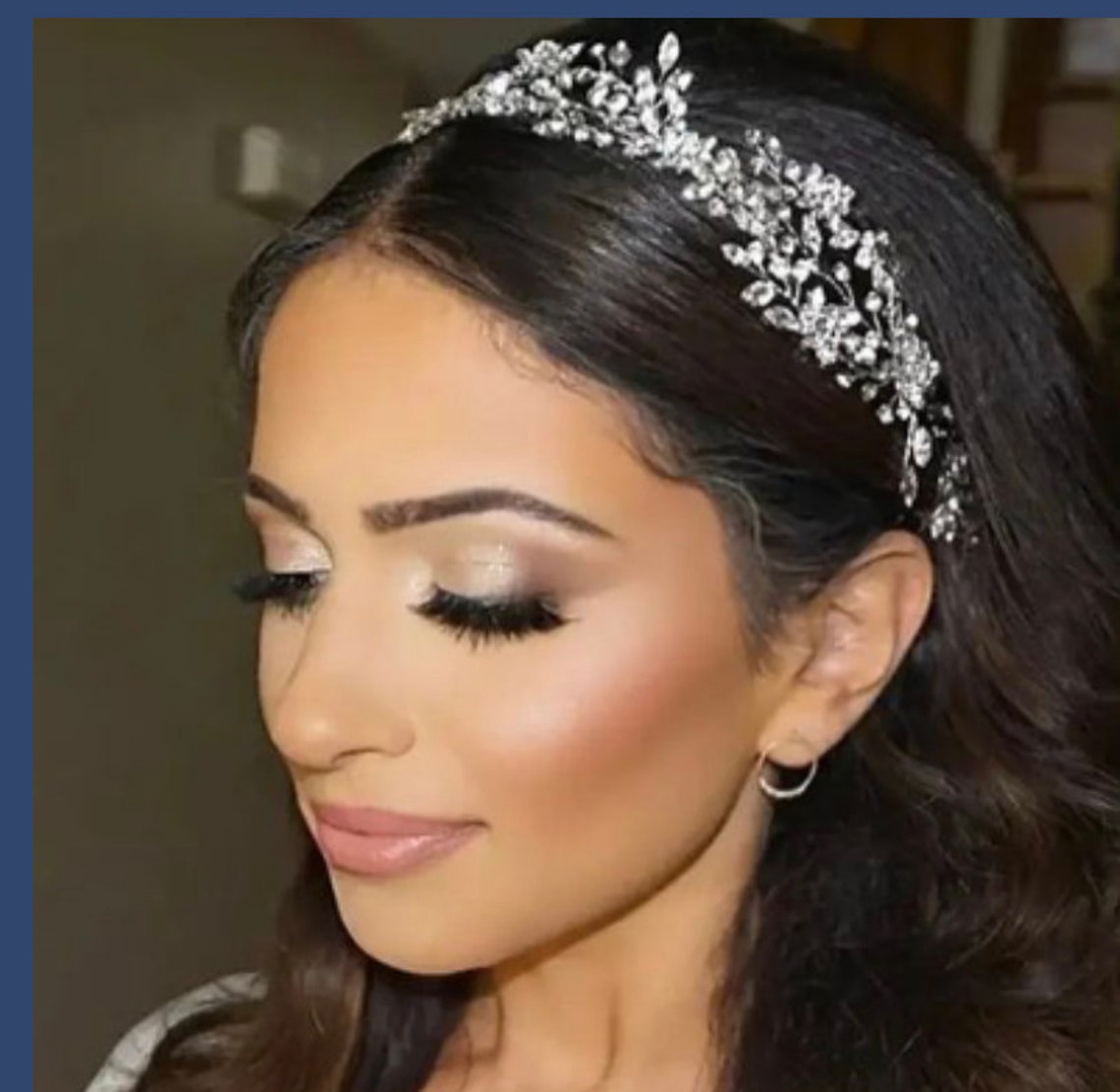 Swarovski Crystal Hair Vine Bridal Hair Vine Wedding Crystal Etsy