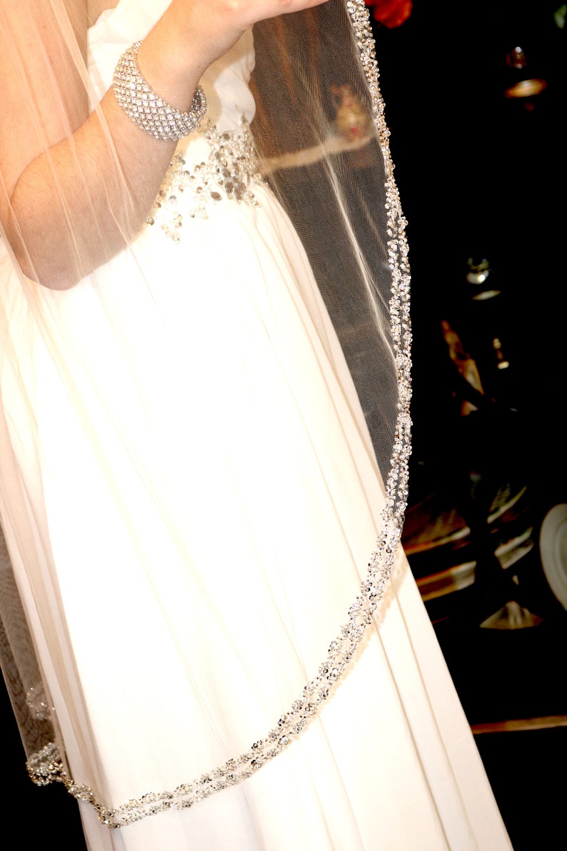Crystal wedding veil, crystal cathedral veil, beaded shops cathedral wedding veil, cathedral wedding veil, cathedral veil