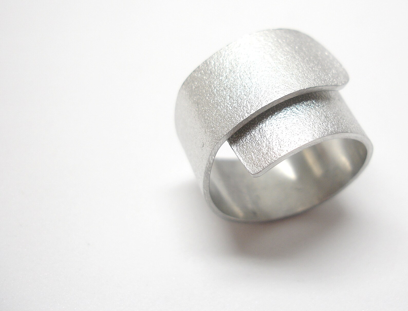Aluminum Ring. Wide Band Ring Womens Statement Ring. Aluminium Etsy
