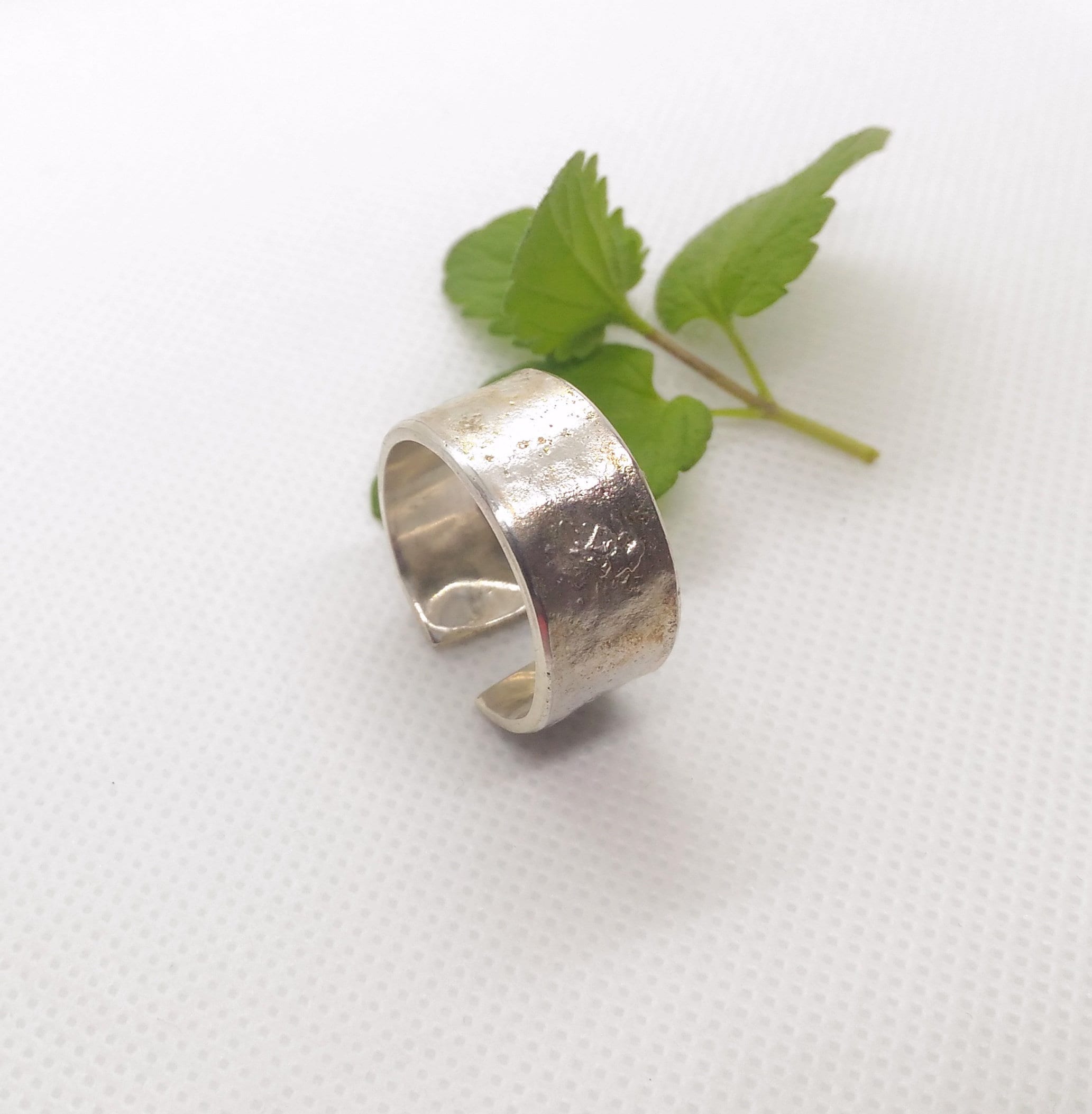 Alternative Engagement Ring. Reticulated Silver Ring. Unusual Wedding ...